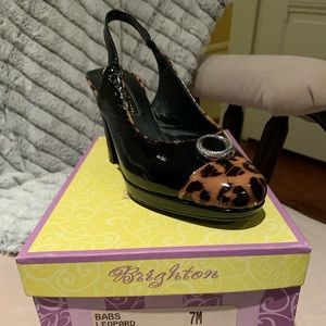 Babs Leopard Patent Leather Shoe